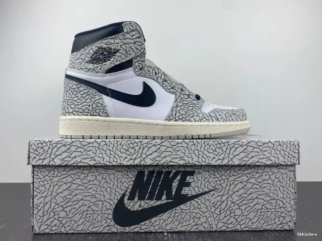 Rep TBK Cement White OG Air High 1 DZ5485-052 Jordan 0504